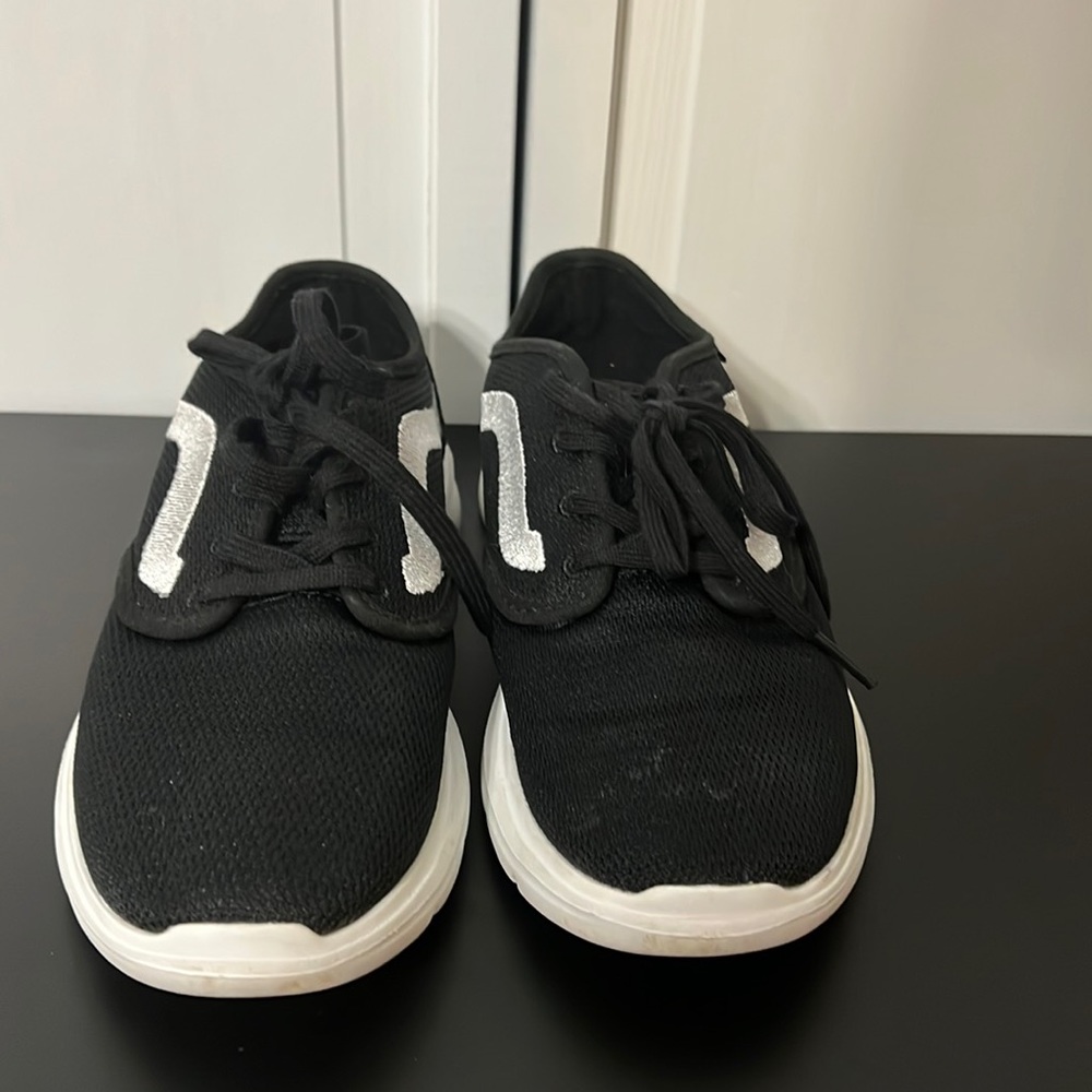 Vans sneakers. Black with white stripe. Women’s size 6